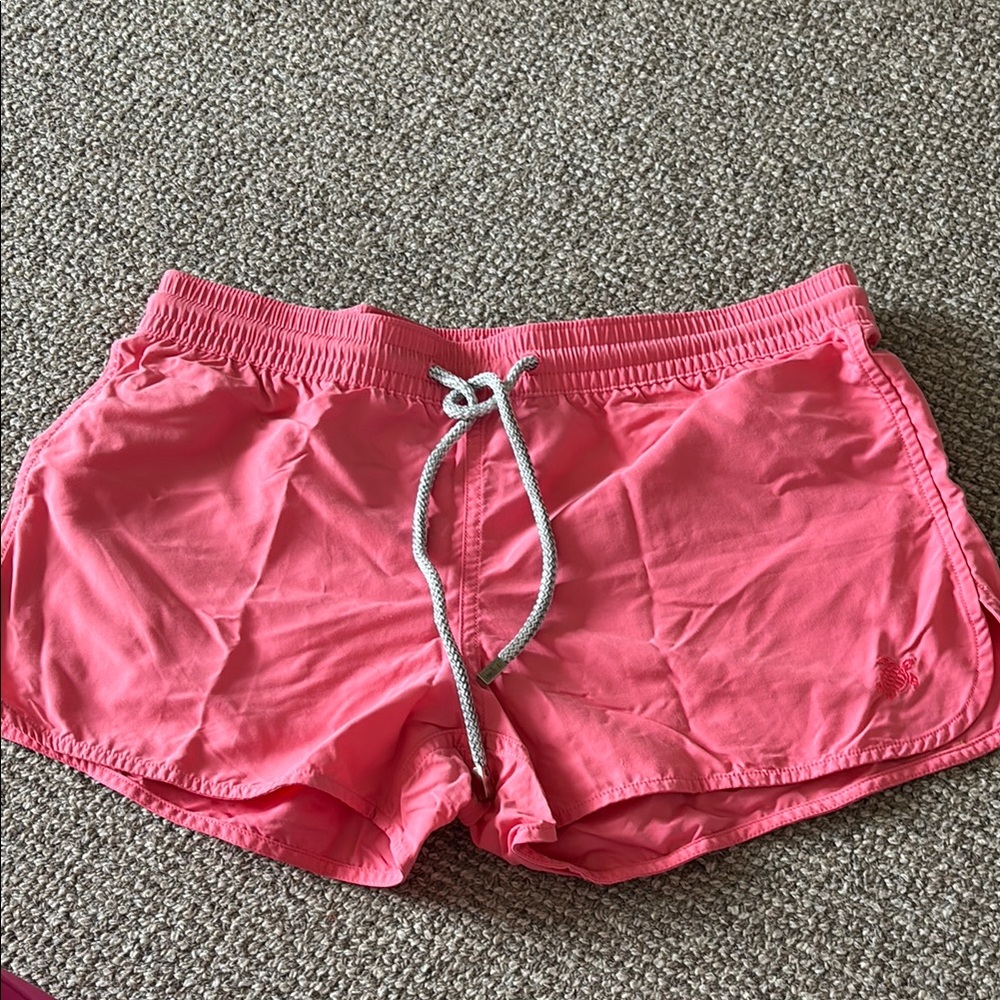 Vilebrequin Women's Coral Pink Athletic Drawstring Shorts